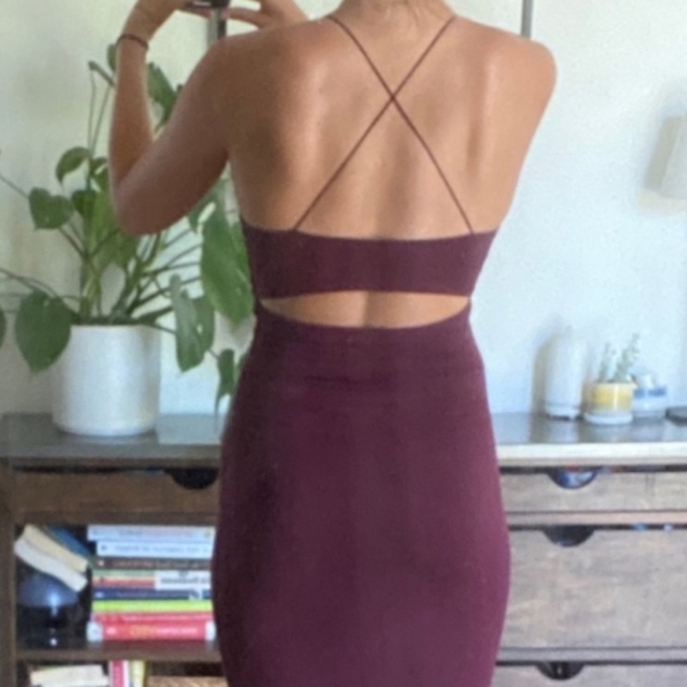 T by Alexander Wang Strappy Bodycon Midi Dress